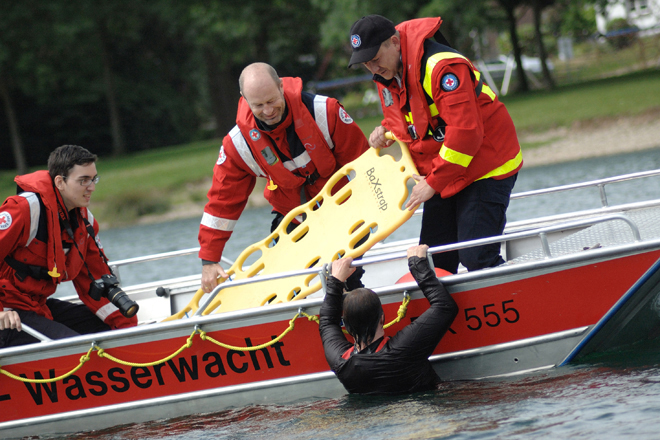 DRK-Journalistencamp Xanten “Brand auf einem Ausflugsdampfer“